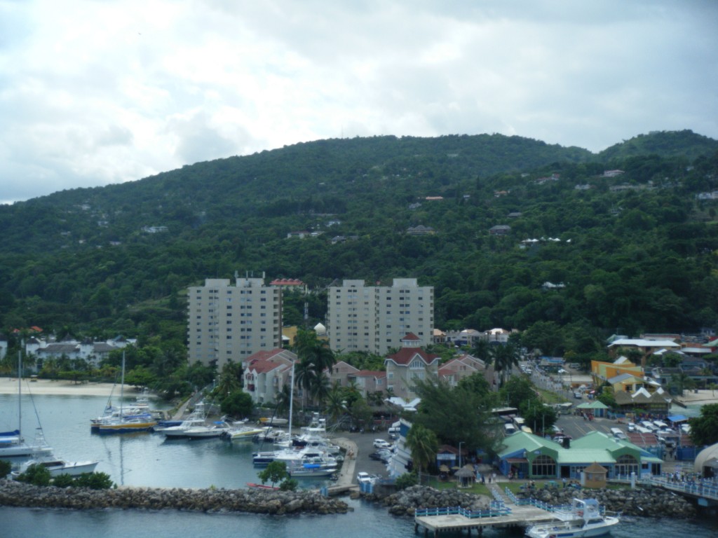 Arriving at Ocho Rios, Jamaica
